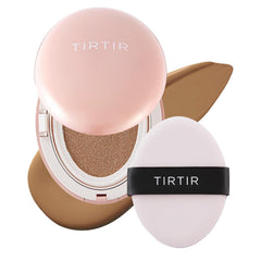 TIRTIR packaging for mask-fit-all-cover pink cushion shows easy-apply design.