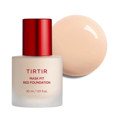 TIRTIR Mask Fit Red Foundation porcelain bottle offers long-lasting hydration with satin finish.