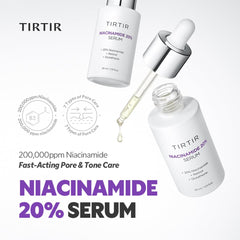 TIRTIR Niacinamide 20% Serum label detail showing ingredients and concentration