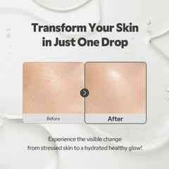 TIRTIR SOS Serum label highlights vegan ingredients for sensitive skin.