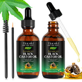 Tiuedu Jamaican Black Castor Oil bottle pour for smooth, easy application.