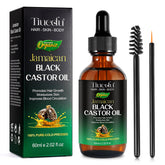 Tiuedu Jamaican Black Castor Oil bottle-pour for daily hair nourishment and shine