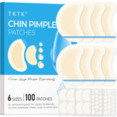TKTK chin patch XL 62x42mm applied on face for larger breakouts overnight.