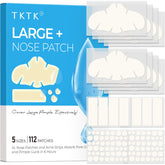 TKTK hydrocolloid nose patches front view for targeted pore coverage and oil control