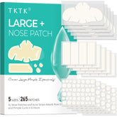 TKTK hydrocolloid nose patches pack, contoured for oily pores.