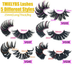 TMIELYBS dramatic 5D lashes offer bold length with natural blend