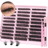 TNFVLONEINS fluffy lash extension kit 60D-80D-100D for wispy volume.