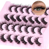 TNFVLONEINS fox eye mink lashes deliver a dramatic cat-eye look for daily glam.