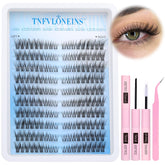 TNFVLONEINS left-right lash extension kit components for at-home salon-quality lashes