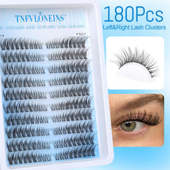Lightweight TNFVLONEINS lash extensions feel barely there on eyelids