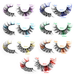 TNFVLONEINS reusable colored lashes offer up to 10 wears with careful care