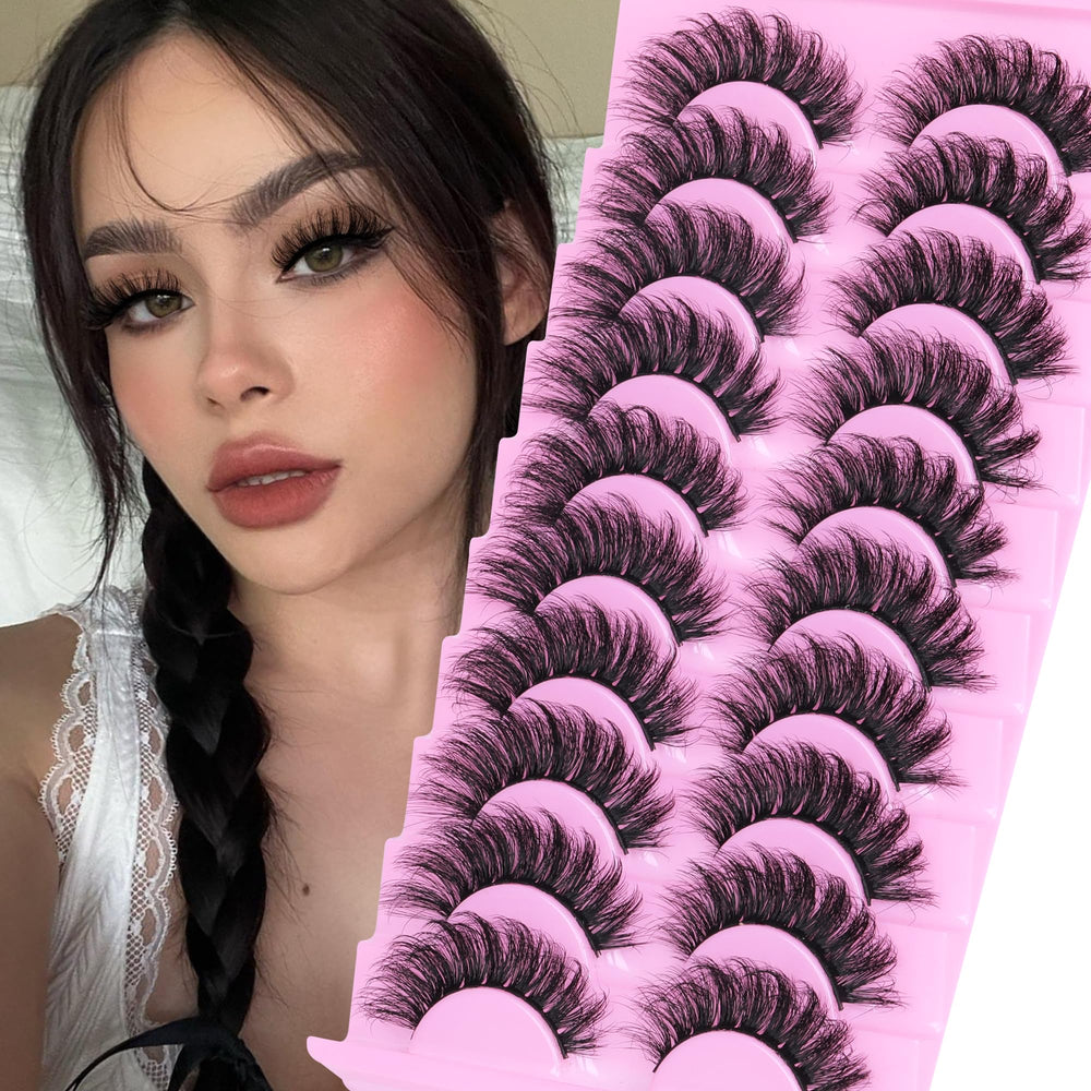 TNFVLONEINS wispy 5D mink lashes for a fuller natural look.