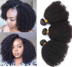 TNICE Mongolian Afro Kinky Curly bundles close-up shows durable weft and natural shine.