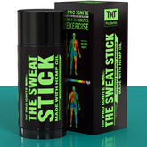 TNT Pro Ignite Sweat Cream Stick close-up on cap shows premium formula for intense workouts.