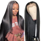 Tobasew 13x6 straight lace front wig with natural hairline for everyday wear