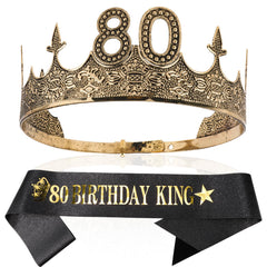 TOBATOBA 80th birthday sash in soft, thick fabric for stylish celebration
