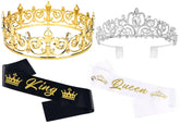 TOBATOBA king crown gold shines for a regal prom look