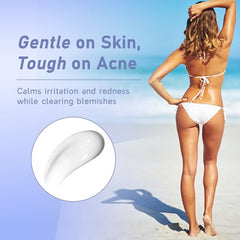 Tobcharm Thigh Acne Lotion application shows lightweight acne-prone care
