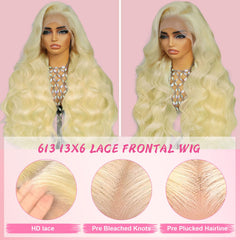 Tobeaper 200% Density Blonde Wig offering full, natural volume.