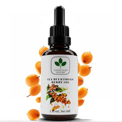 Todicamp Sea Buckthorn Oil Organic bottle closeup highlighting nutrient-rich oil for facial hydration