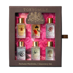 TOKYOMILK Discovery Set mini bottles for on-the-go scent exploration.