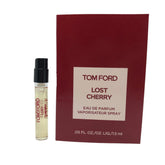 Tom Ford Lost Cherry sampler bottle for on-the-go fragrance exploration.