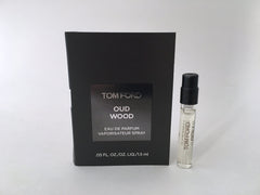 Tom Ford Oud Wood sample bottle for on-the-go testing