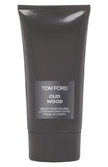 Tom Ford Private Blend Oud Wood Body Moisturizer jar close-up, hydrates and softens skin.