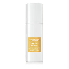 Tom Ford Soleil Blanc spray on neck and arms provides a cooling, quick-refresh moment.