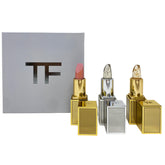 Tom Ford Soleil Clutch Lip Set Sunlit Rose balm adds a subtle pink glow for everyday wear.