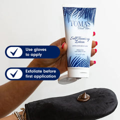 TOMAS TOTAL TAN demonstrates neck-to-legs coverage for seamless tone.