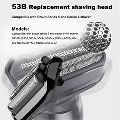 Tomorrow will be better 53B Series 5 replacement head side view, fit demonstration