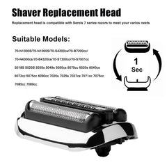 Tomorrow will be better 73S-series7 blade set enables precise cutting for Braun S7 compatibility.
