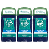 Tom's of Maine Mountain Spring antiperspirant stick front view for all-day freshness