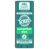 Tom's of Maine Cucumber Aloe antiperspirant bottle front for daily protection