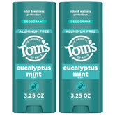 Tom’s of Maine eucalyptus mint deodorant stick for all-day freshness without aluminum.