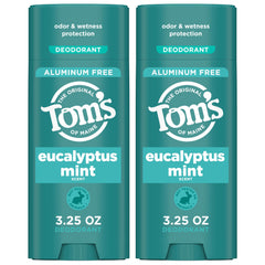 Tom’s of Maine eucalyptus mint deodorant stick for all-day freshness without aluminum.