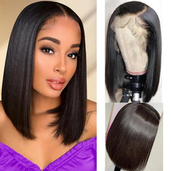TONGMAY lace front bob wig front view showing natural hairline and texture