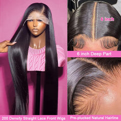 TONHONK 200% density straight wig delivers full, thick look with minimal shedding.