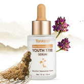 Tonkina Youth 1700 Serum bottle-pump demonstrates easy, mess-free dispensing for daily skincare routines.