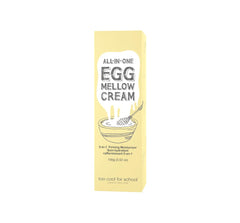 Too Cool For School Egg Mellow Cream jar closeup showing creamy texture for nourishing skin