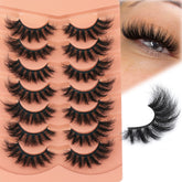 TOOCHUNAG Fluff Eyelashes 18mm for dramatic full-volume look.