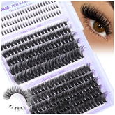 TOOCHUNAG upper and lower lash clusters in 80D+100D, 10-18mm for dramatic, customizable look