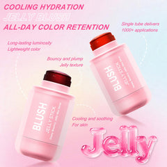 Topcent jelly blush stick on lips for sheer hydration.