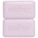 Topicals Slather Exfoliating Bar closeup showing exfoliation for smoother skin