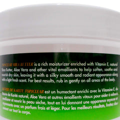 Topiclear vitamin E Aloe texture for nourishing, soothing cream feel