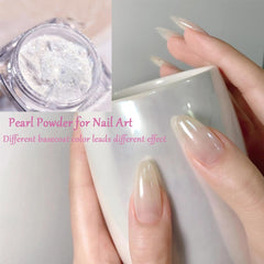 Torbers chrome powder collection adds a reflective finish to nails.