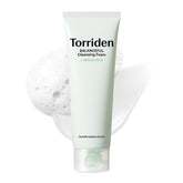 Torriden Balanceful foaming mousse close-up showing gentle cleansing texture