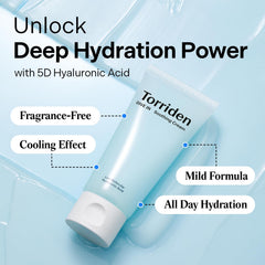 Torriden DIVE IN 5D Hyaluronic Complex highlighting deep hydration layers