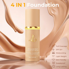 TOSOUATOP foundation full coverage hides imperfections while staying natural.